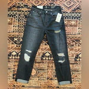 7 for all mankind josefina high waist skinny black jeans skinny boyfriend